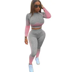 MD-20122231   Hot Seller Winter Two Piece Jogger Set Women Fashion Clothing 2020 Casual Print 2 Piece Outfit Set Woman Clothing