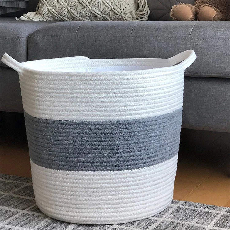Simple Fashion Round Toys Household Laundry Storage Basket