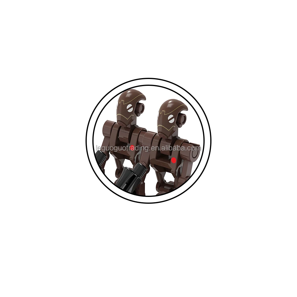 MG0207 MG0206 коричневый боевой робот Роджер штурмовой капитан Клон солдат космических войн строительные блоки пластиковые игрушки для детей подарок