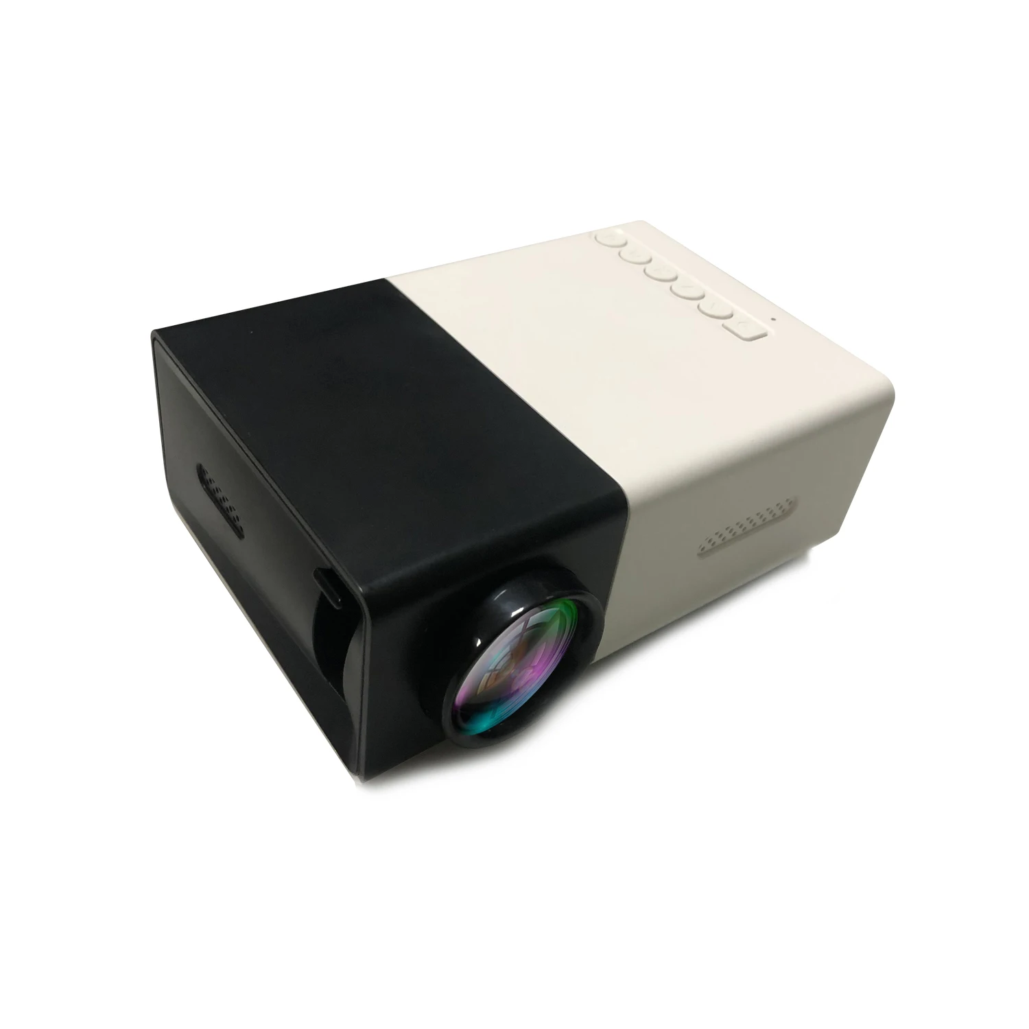 YG300 Rechargeable home outdoor LCD LED micro mini pocket handheld projector support 1080P