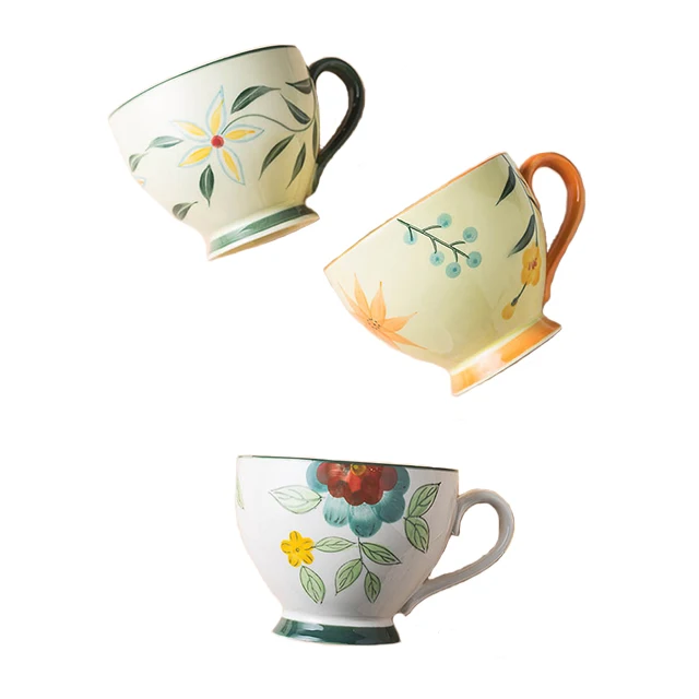 Hot Sell Porcelain Cups Ceramics Tea Espresso Cups With Handle