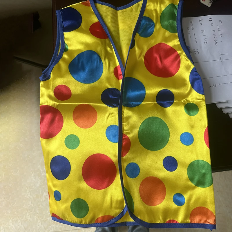 Wholesale New Halloween Festival Clown Vest Costume Hat Stage Party Costume Bow Tie Performance Props Custom Logo Free