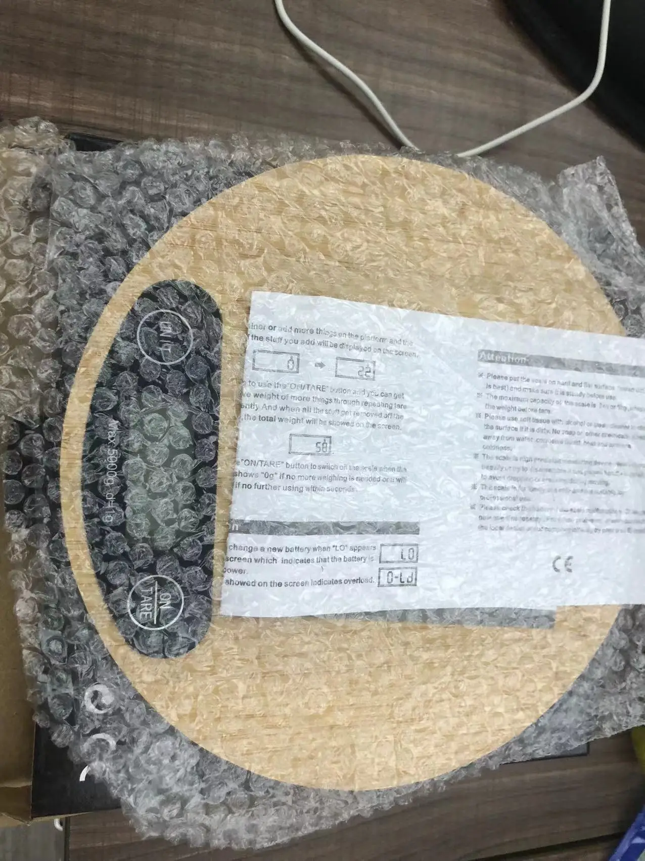 Бамбуковая разделочная доска цифровая для приготовления еды со съемными кухонными весами