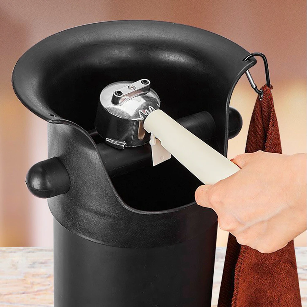 Vertical Standing Coffee Powder Slag Bucket ABS Commercial Espresso Knock Box Coffee Grounds Waste Bin For Restaurant