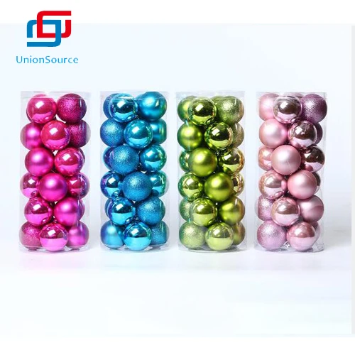 Hot Selling Multi Color Christmas Tree Ball Made By Plastic