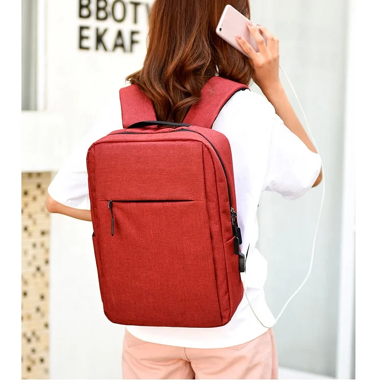 Slim 15.6 Inch Laptop Backpack Water Resistant Notebook Bag with USB Charging Port Business Travel School USB backpacks