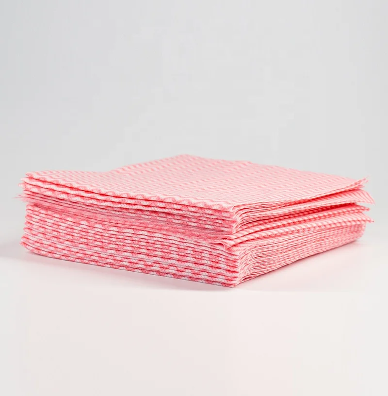 Wholesale Disposable Reusable Viscose Kitchen Towels 350gsm Absorbent Nonwoven Dish Cloth Washing Glasses Free Sample Available