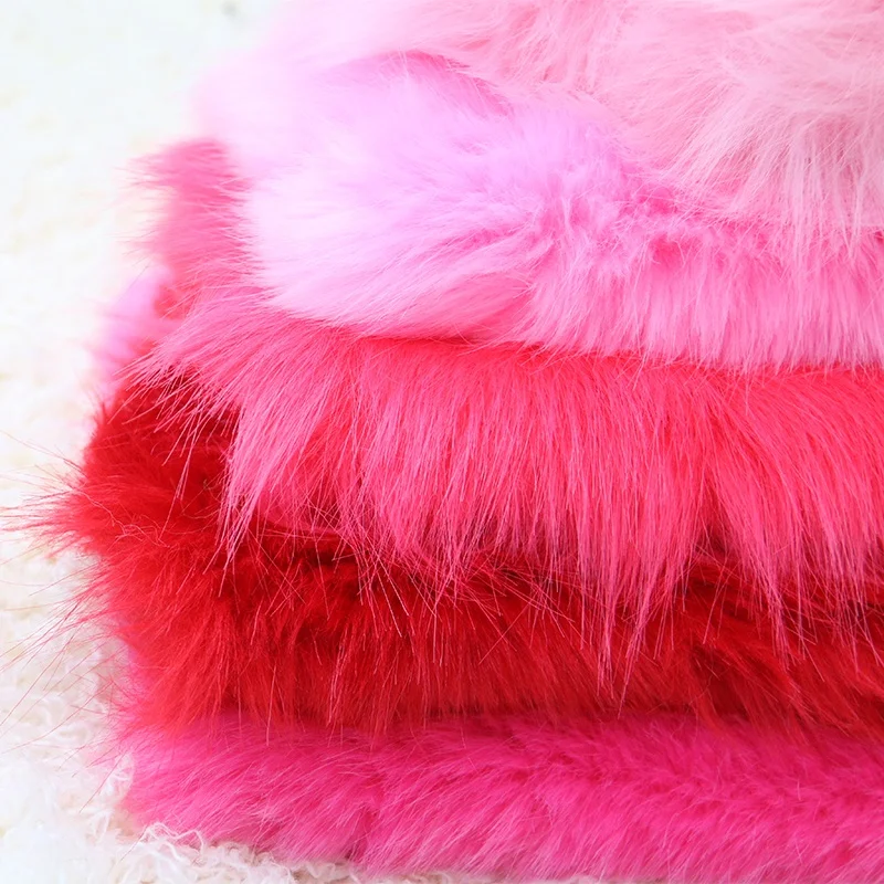 
Ready to Ship Long Hair Faux Fox Fur Fabric Fake Fur 