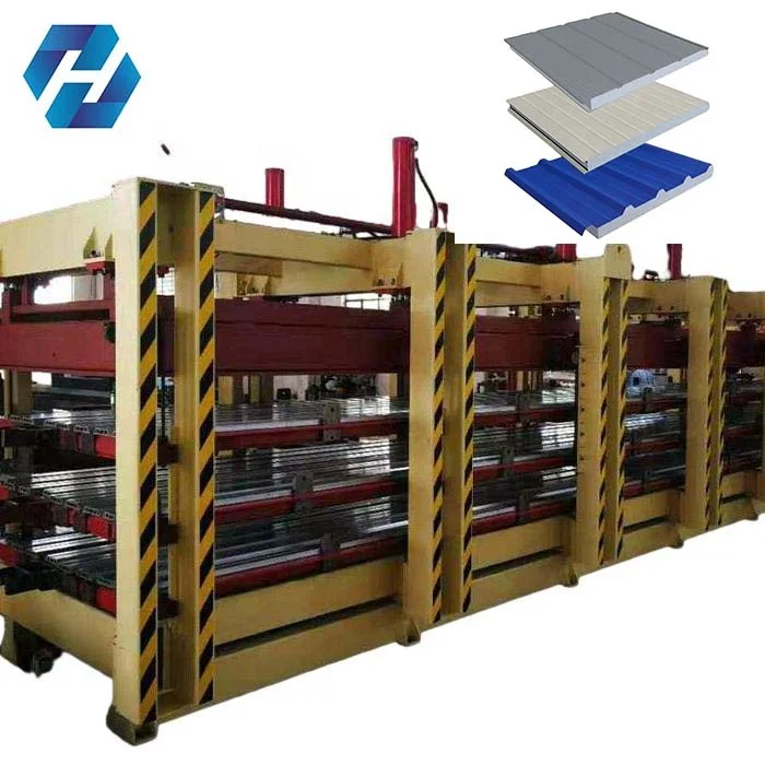 eps sandwich machine sandwiche puf panel machine wall and roof panel roll forming machine line