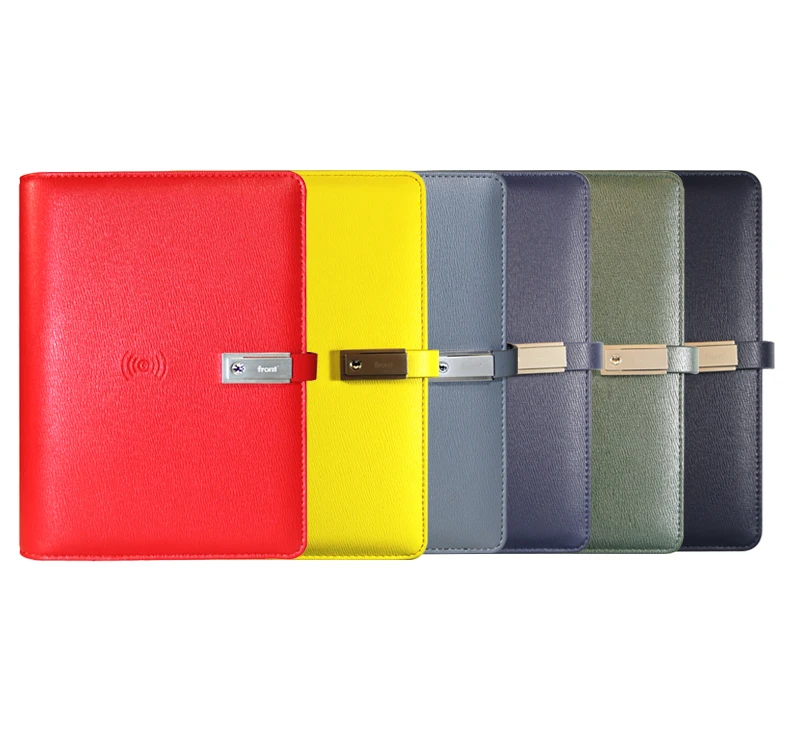 
FRONT wholesale 2020 diary with powerbank notebook wireless multifunctional 16G usb notebooks 