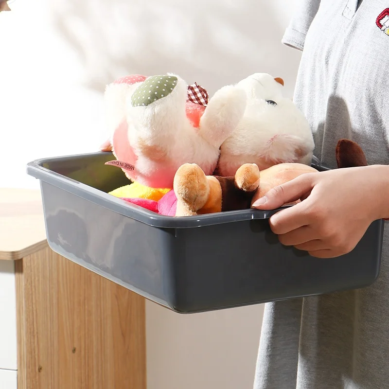 multi sizes restaurant commercial plastic dish tubs strong bearing ability  Wash basin Box for Kitchen Organization/Storage