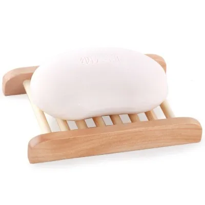 YUNDOOM OEM Natural Bamboo Soap Dishes Bathroom Accessoires Jaboneras Mini Bathtub Concrete Soap Dish