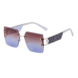 2023 Oversized Square Sunglasses Men Luxury Brand Metal Frame Y2k Glasses Fashion Sun Glasses Jelly Designer Sunglasses Women