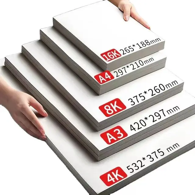Оптовая продажа 100-400 г/м2, Голландская белая картонная бумага, слоновая кость, бристольная доска, бумага A3 A4 K 8K