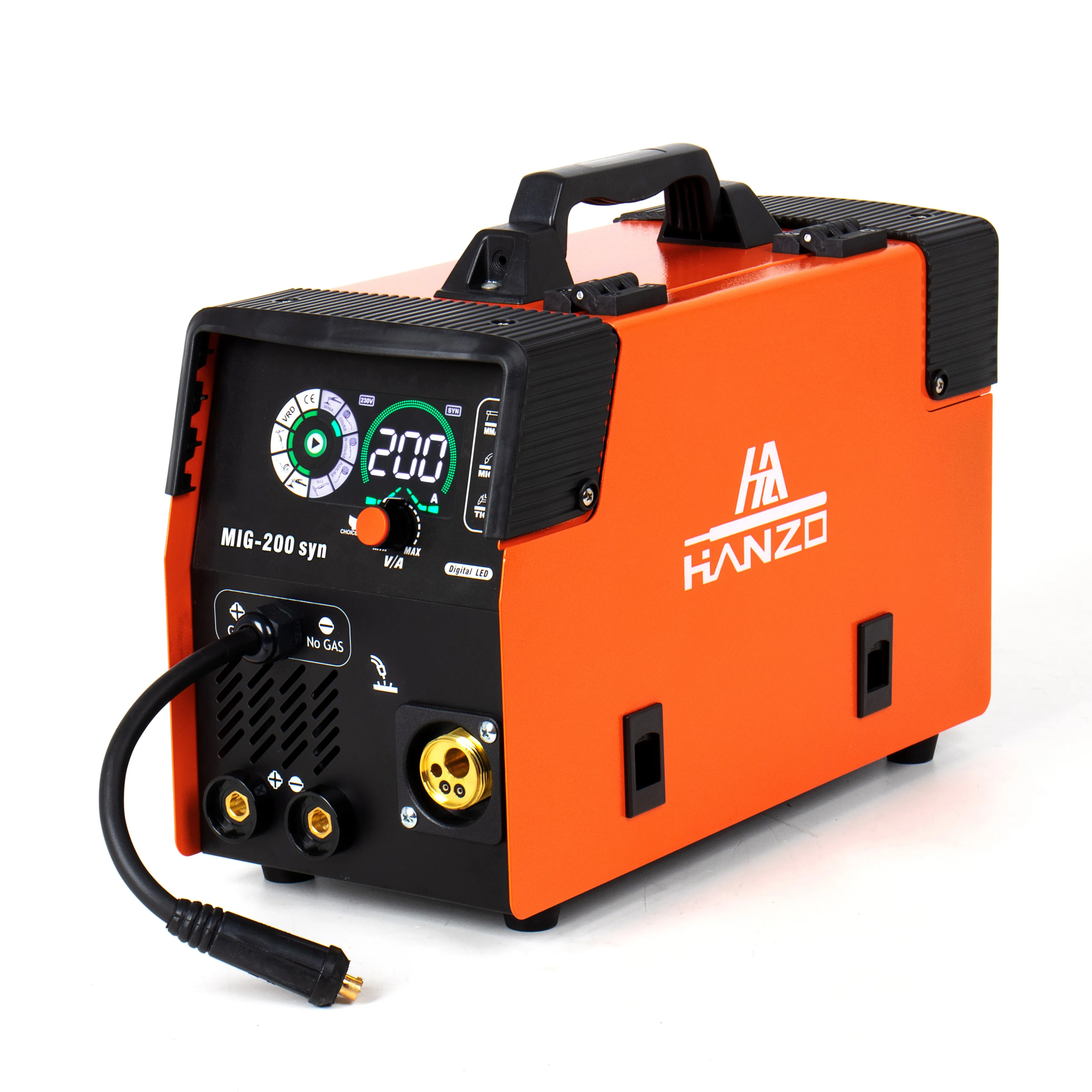 HANZO MIG-200SYN 110/220V 200A MIG/MMA/LIFT-TIG 3-in-1 multifunction welding machine