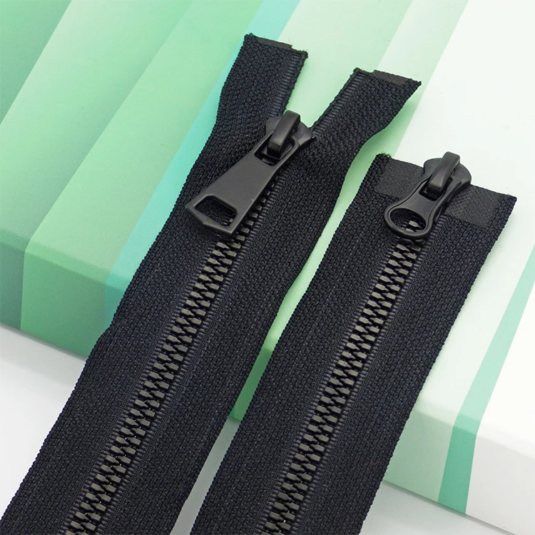 YAB Hot Custom 5# Resin Corn Tooth Double Open Zipper Plastic For Men Jeans And