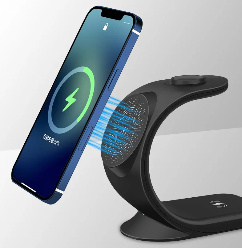 Dropshipping products 2022 3 in 1 15w magnetic wireless charger fast charging phone holder chargers batteries & power supplies