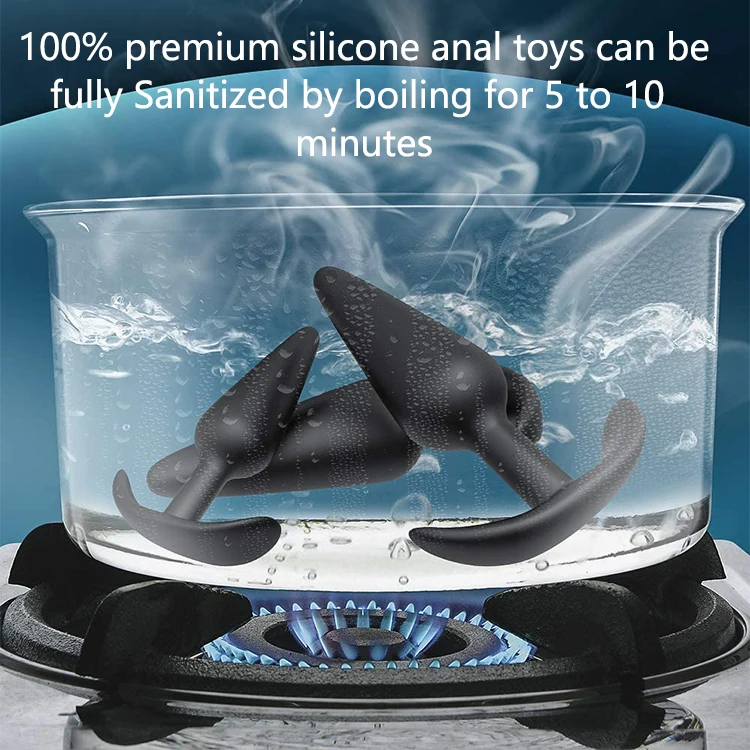 Amazon Hot Sale Product Silicone Training Set Beginners  Users Flared Base Prostate Butt Men Women Sex Toys Anal Plug