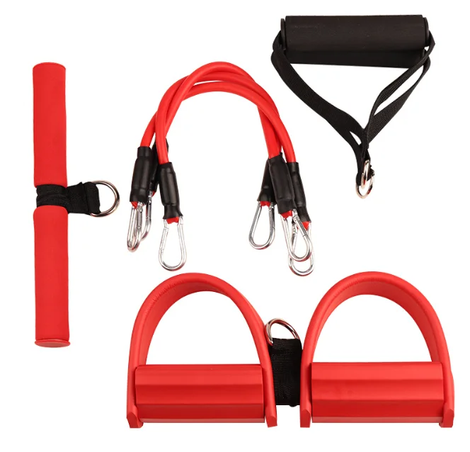 Custom hand foot exerciser yoga 4 tube pedal pull rope  for Yoga Fitness
