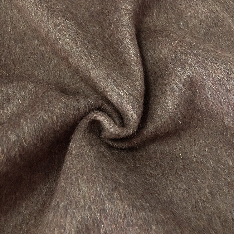 High Quality Breathable Wholesale Polyester alpaca wool Spandex Satin twill Fabric for autumn winter apparel or garment