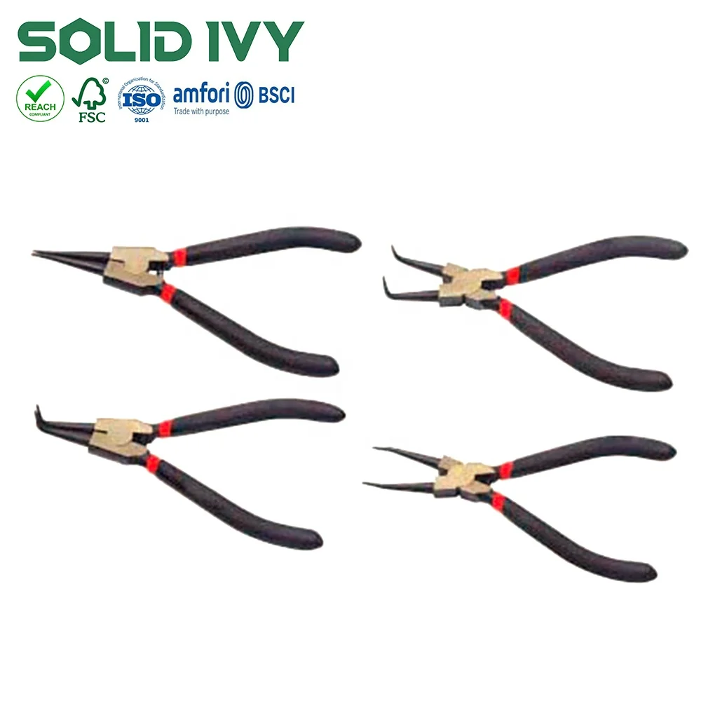 Comfort Grip Handles Snap Ring Plier Long Needle Nose Pliers for Jewelry Making