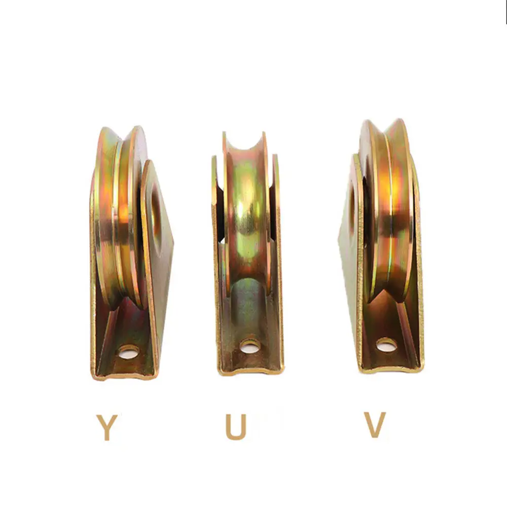 Sliding Gate Wheels V Groove Caster Heavy Duty Rigid Caster With Bracket For Rolling Driveway Gate Industrial