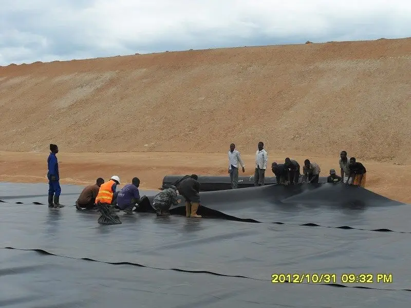 1 мм HDPE LDPE геомембрана гидроизоляционная прокладка для пруда