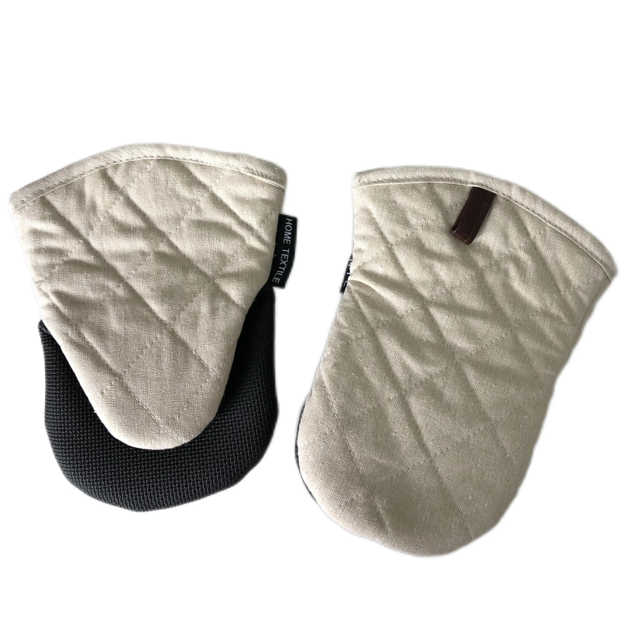 Customized wholesale OEM BBQ home textile restaurant High quality neoprene oven mitt rubber silicone duck oven mitts