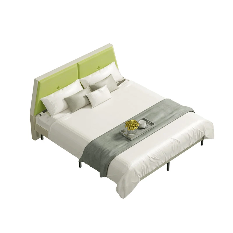
Production of comfortable and soft 1.5m soft-packed bed for family bedroom 