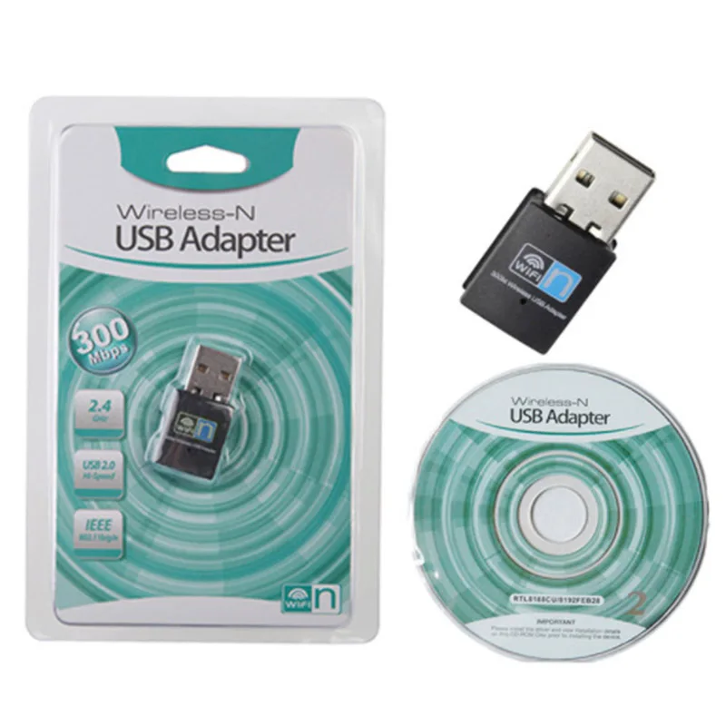 300 Мбит/с мини usb-адаптер Wi-Fi Беспроводной 802.11n адаптер для ПК ноутбука