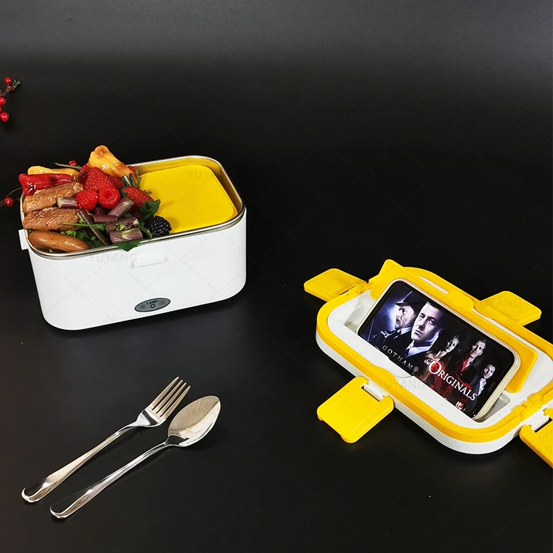 Новый материал 1.8L 220V 80W портативный Электрический Ланч-бокс пищевой отопление контейнер хранилище для детского питания и курьерскими службами ЕС США штекер USB