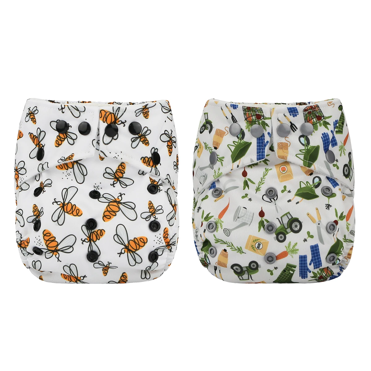 Custom Reusable Eco- friendly all in one  Baby Cloth Diaper