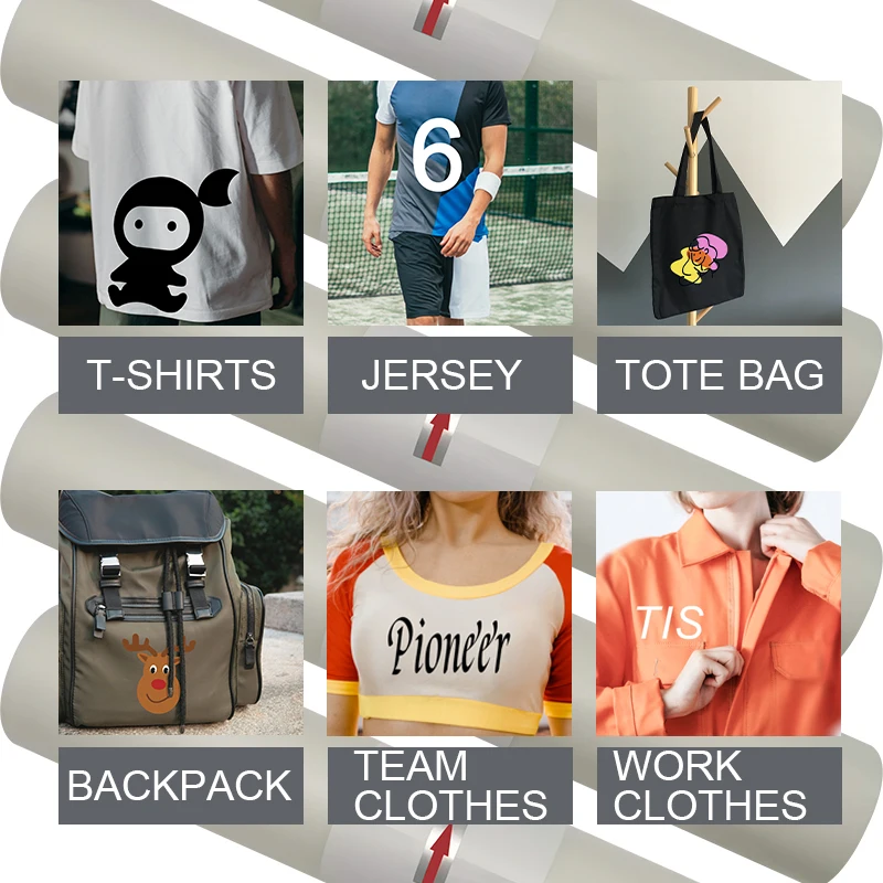 A3 A4 A3+ 30cm 33cm 42cm 60cm transparent dtf paper pet film roll for digital inkjet printing