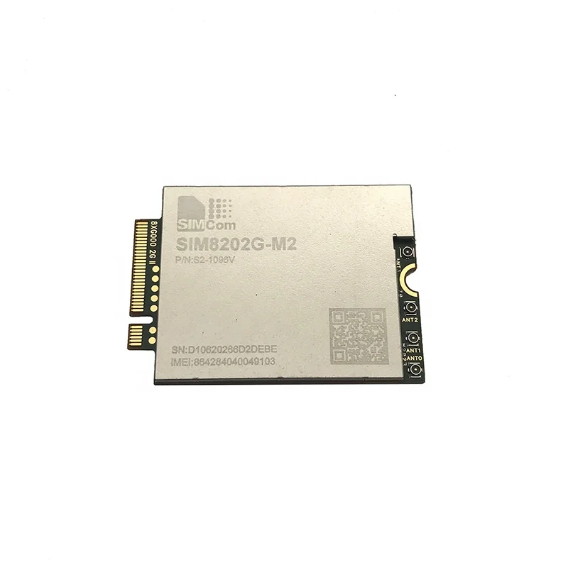 SIMCOM SIM8202G-M2 многодиапазонный 5G NR/LTE-FDD/LTE-TDD/к оператору сотовой связи HSPA + модуль M.2 поддержка интерфейса R15 5G НСА/SA до 2,4 Гбит/с скорость передачи данных