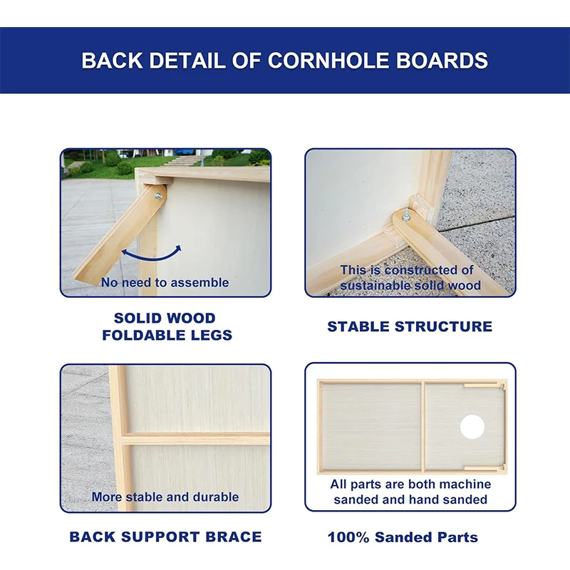 WDF New Arrival corn hole boards game prints corn hole american flag corn hole for outdoor Party game