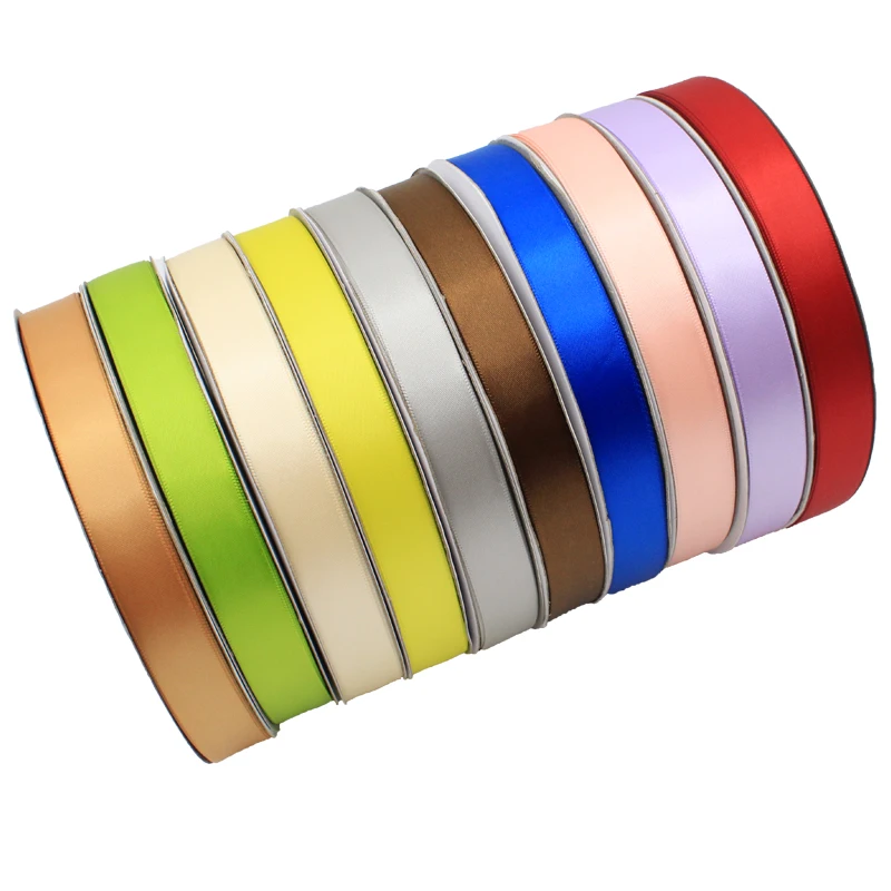 
2cm high quality dense polyester ribbon manual bow accessories 