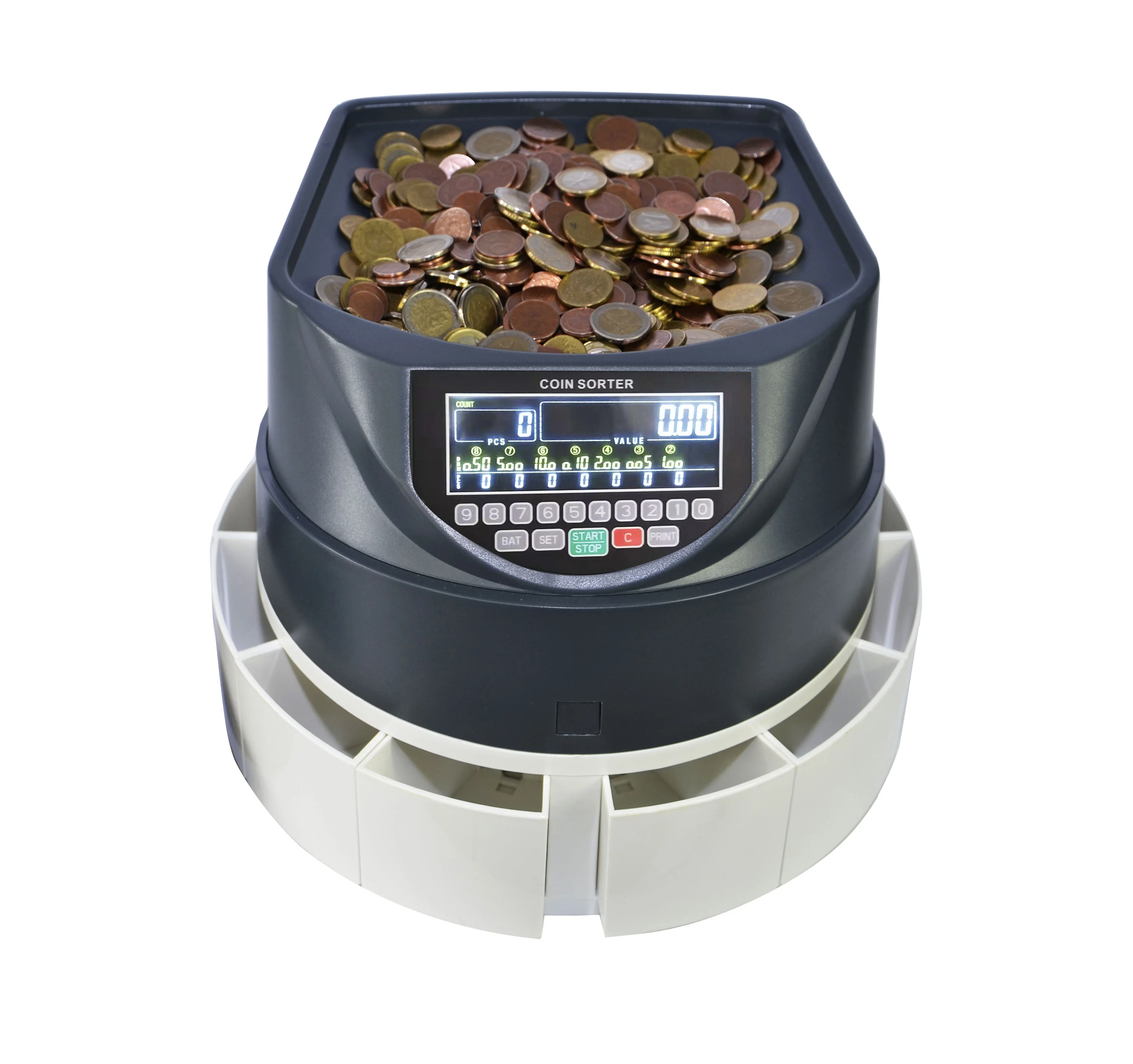 DB450LCD  coin counter fast speed new coin sorter high speed coin counting machine