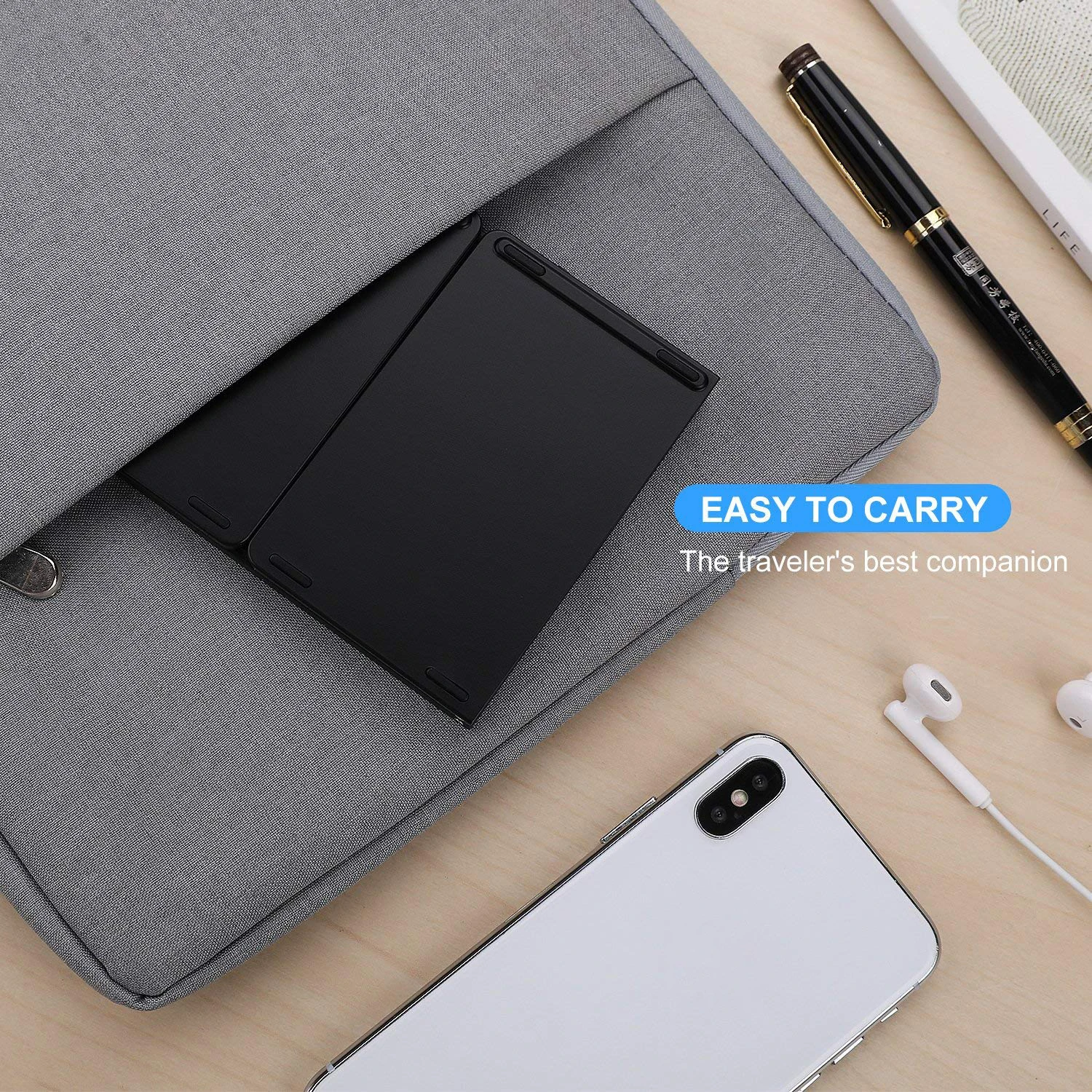 FOR ipad foldable wireless keyboard B033 mini Wireless Foldable bt portable folding Keyboard for mobile phone and tablet