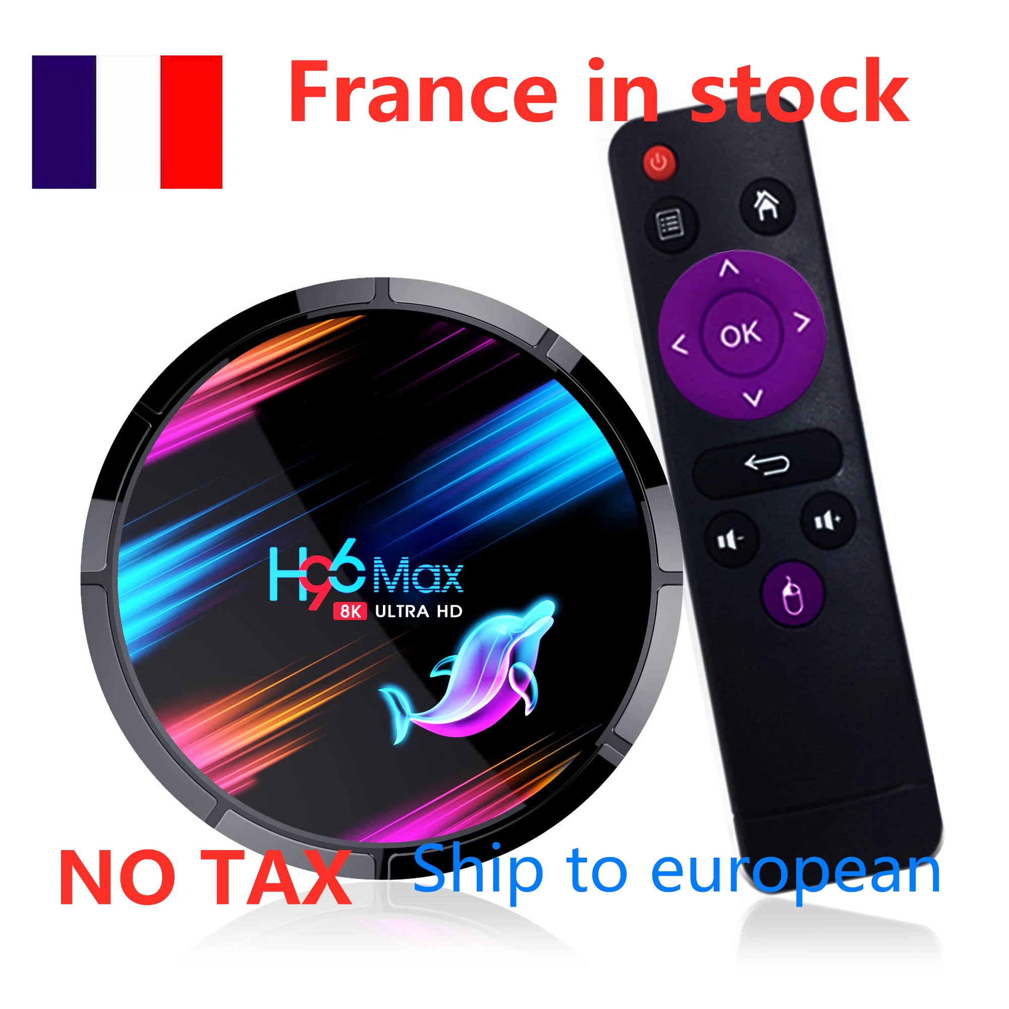  France ship to european union 1pc of H96 max X3 cable tv dual 2.4G 5G wifi set top