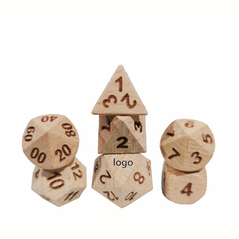 
Manufacturers wholesale customized wood dice CNC precision processing dice game 