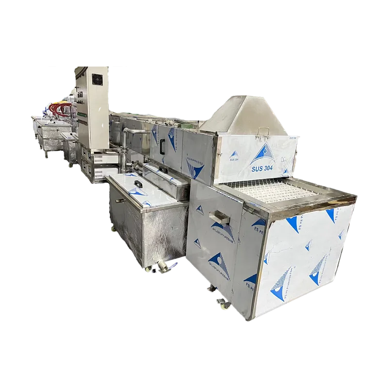 Conveyor industrial ultrasonic washer for Stamping aluminum sheet degreasing deoiling cleaning  passivation and drying machine