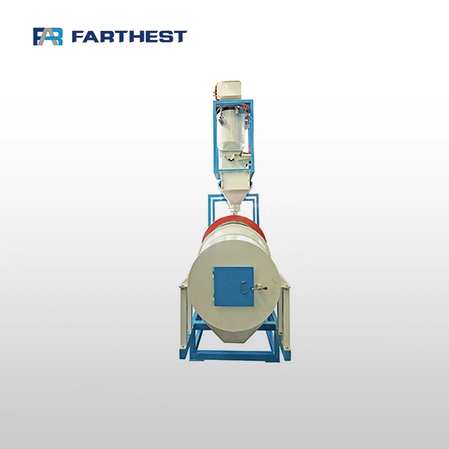Farthest Automatic Fish Feed Mill Liquid Oil Coating Hot Melt Roller Coater Machine