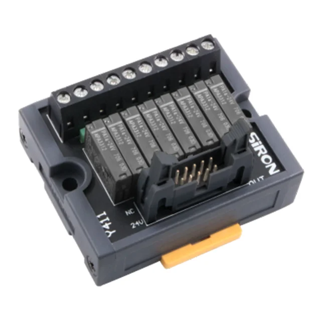 SiRON Black IDC 4 8 16 32 Bit Adapter PLC Relay DIN Rail Mounting 12V 24V Relays Module DC Relays