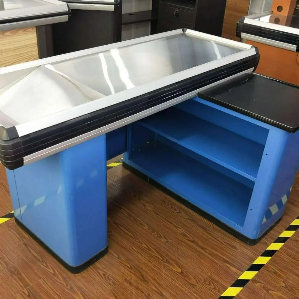 Factory Wholesale Supermarket Cashier Table Checkout Counter