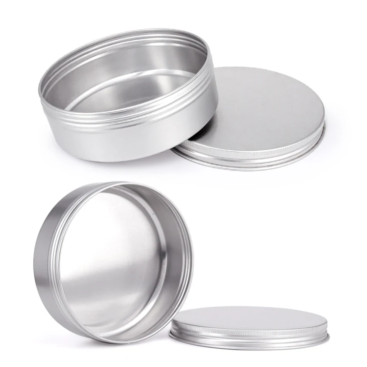 Круглая декоративная подарочная Пустая Жестяная Банка пустая Штабелируемая жестяная коробка пустая алюминиевая металлическая упаковочная коробка для чая
