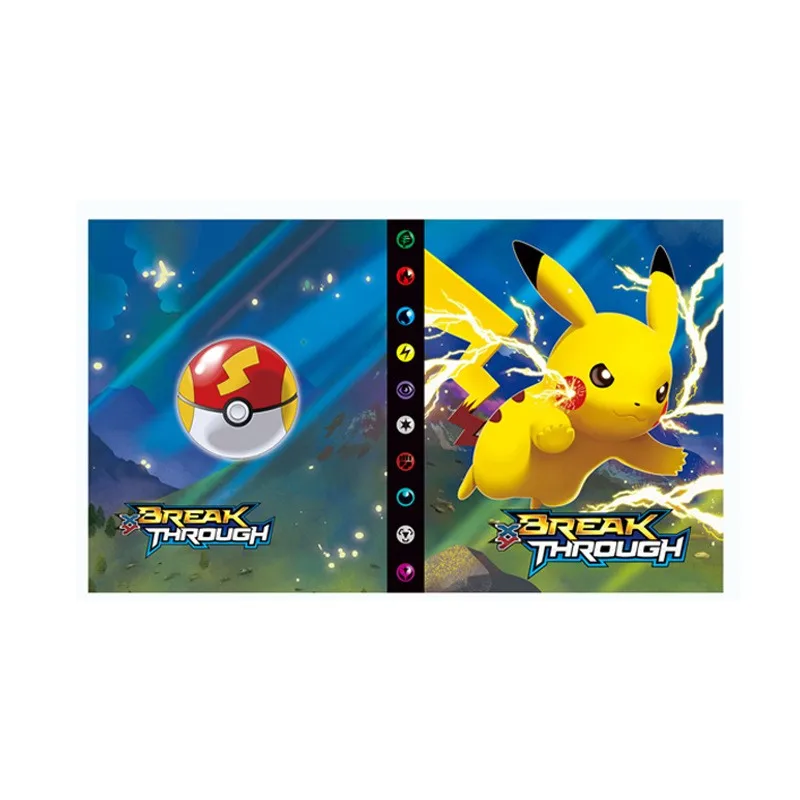 Оптовая продажа Toploader 4 Pocket Charizard Pikachu Verzamel книга для Коллекционеров Карт Pokemon папка торговых карт папки держатель альбом
