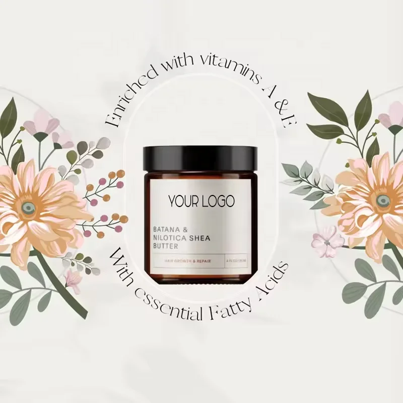 Private Label 100% Raw Organic Batana Oil Custom Natural Shea Butter Solid Batana Oil Hair Growth