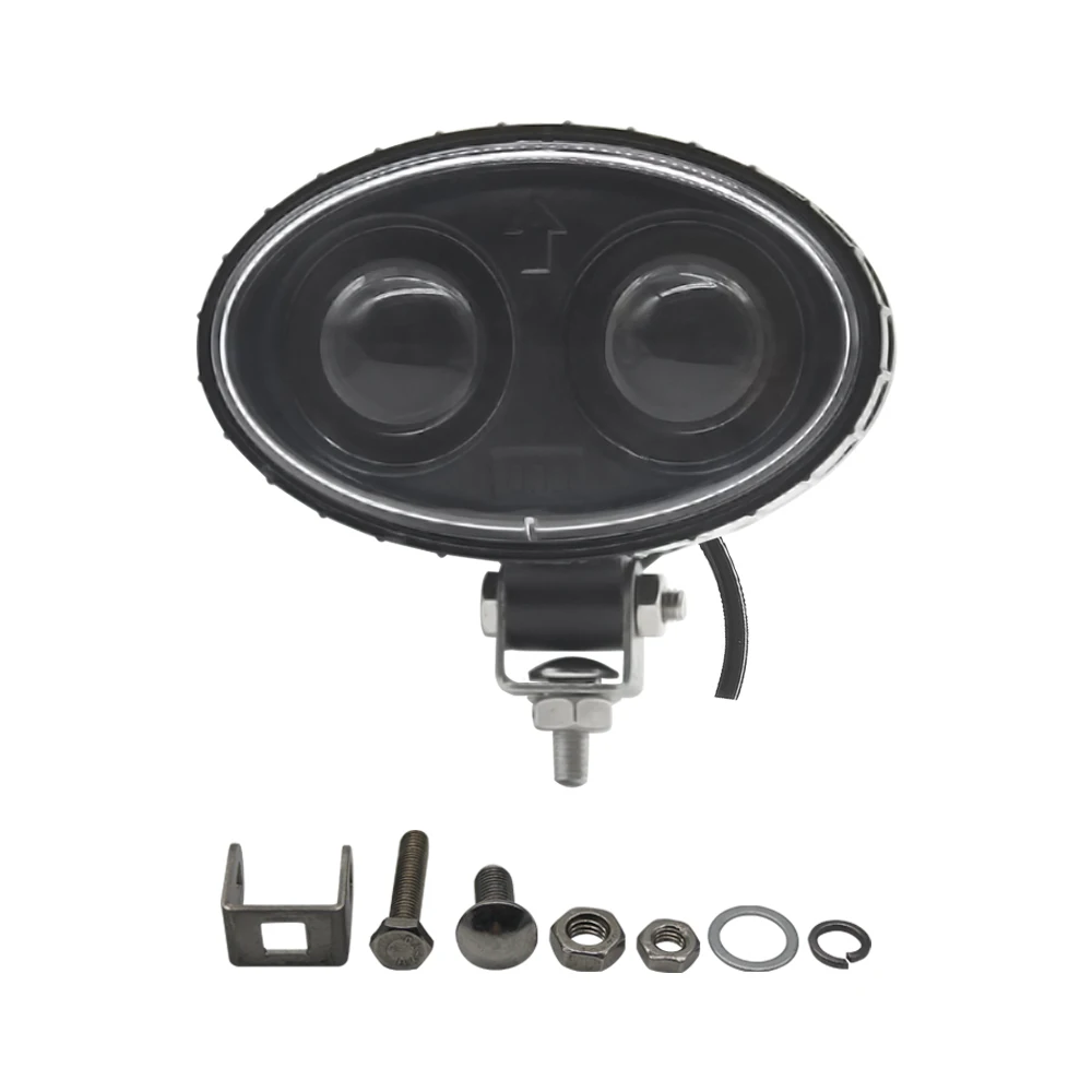 8W DC 10-80V universal forklift work reginal red/blue zone safety warning light forklift led spot light