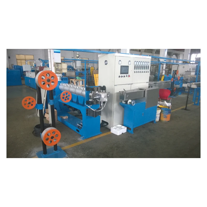 Chinese factory PVC LDPE PP Power Copper Wire Cable Extruding Machine 30-150mm wire cable extrusion line