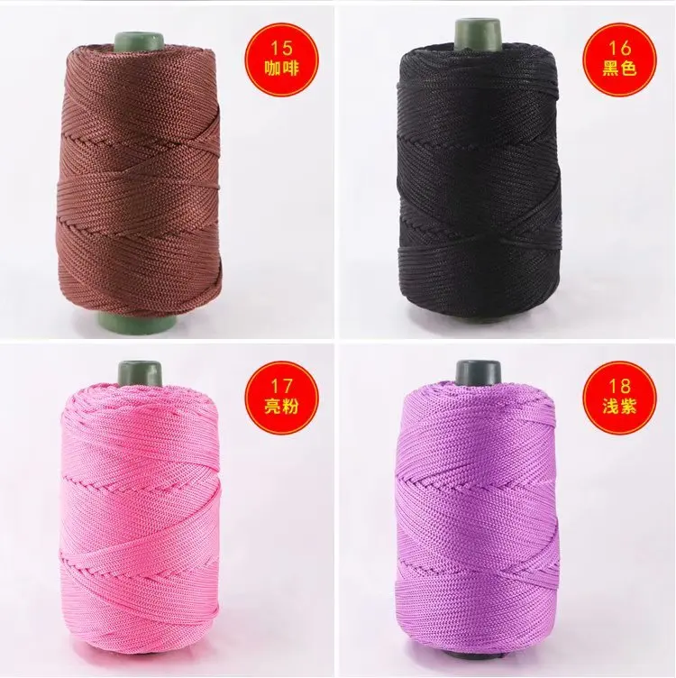 Пеньковая веревка плетеная витая вязаная пряжа крючком чесаный хлопок смешанные принадлежности для рукоделия